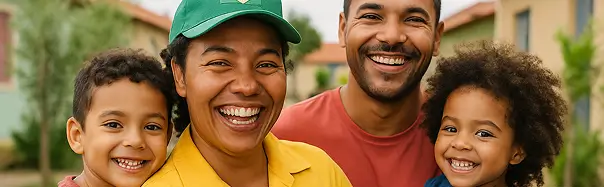 Imagem de pessoas felizes